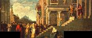 TIZIANO Vecellio Presentation of the Virgin at the Temple oil painting